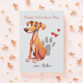 Ein niedlicher Welpe Feiertagskarte