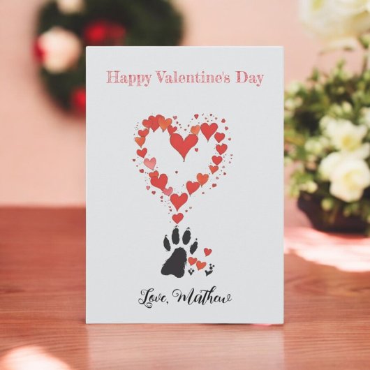 Ein niedlicher Welpe Feiertagskarte