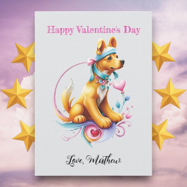 Ein niedlicher Welpe Feiertagskarte