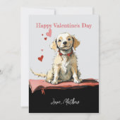 Ein niedlicher Welpe Feiertagskarte (Vorderseite)