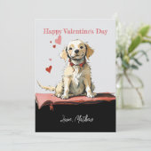 Ein niedlicher Welpe Feiertagskarte (Stehend Vorderseite)