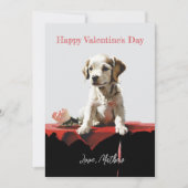 Ein niedlicher Welpe Feiertagskarte (Vorderseite)