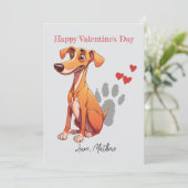 Ein niedlicher Welpe Feiertagskarte (Stehend Vorderseite)