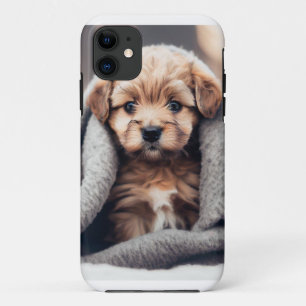 Ein Niedlicher Welpe im kalten Winter Case-Mate iPhone Hülle