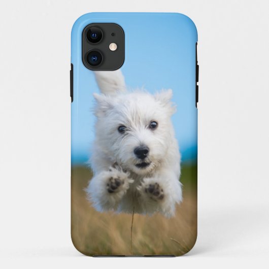 Ein niedlicher Westhochland-Terrier-Welpen-Betrieb Case-Mate iPhone Hülle (Rückseite)