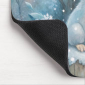 Ein Niedlicher Winterurlaub Mousepad (Ecke)