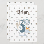 Ein niedliches 3-monatiges Design mit Dino auf pas (Vorne/Hinten)