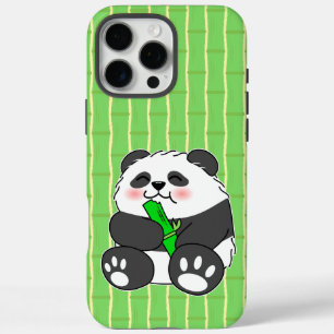 Ein Niedliches Baby Panda, das Bamboo Stalk isst iPhone 16 Pro Max Hülle