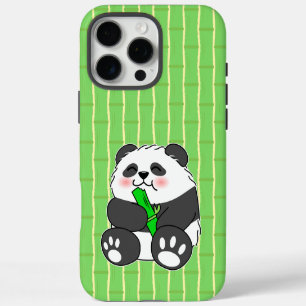 Ein Niedliches Baby Panda, das Bamboo Stalk isst iPhone 16 Pro Max Hülle