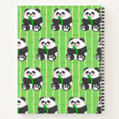 Ein Niedliches Baby Panda, das Bamboo Stalk isst Notizblock (Rückseite)