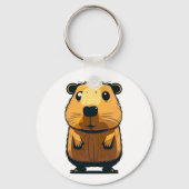 Ein Niedliches Capybara stehend nach oben und nach Schlüsselanhänger (Vorderseite)