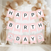 Ein Niedliches Chick Peach Birthday Banner