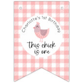 Ein Niedliches Chick Peach Birthday Banner (Erste Fahne)