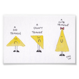 Ein Niedliches Dreieck-Poster Fotodruck