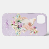 Ein niedliches Einhorn mit Ihrem Namen darauf Case-Mate iPhone Hülle (Rückseite (Horizontal))