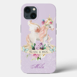 Ein niedliches Einhorn mit Ihrem Namen darauf Case-Mate iPhone Hülle