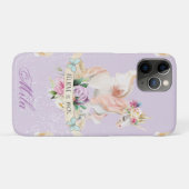 Ein niedliches Einhorn mit Ihrem Namen darauf Case-Mate iPhone Hülle (Rückseite (Horizontal))