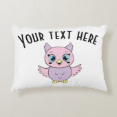 Ein niedliches Eule-Design - Fügen Sie Ihren eigen Dekokissen (Vorderseite)