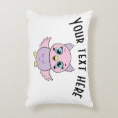 Ein niedliches Eule-Design - Fügen Sie Ihren eigen Dekokissen (Vorderseite(Vertikal))