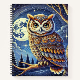 ein niedliches Eule-Image-Notebook Notizblock