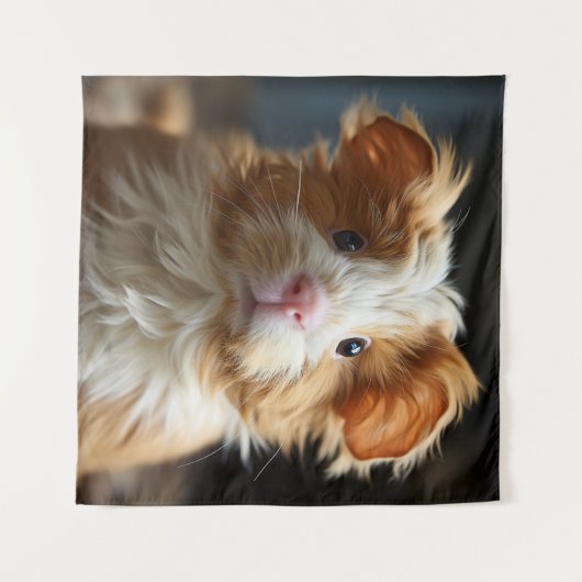 Ein niedliches, geschmeidiges Guinea-Schwein aus T Wandteppich (Vorderseite (Horizontal))