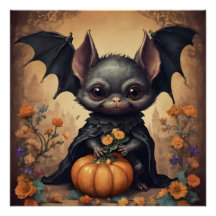 Ein Niedliches Halloween-Bat hb1-Glossarposter