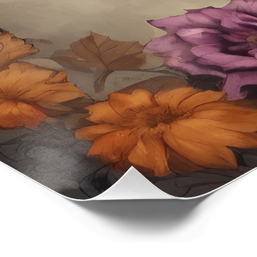 Ein Niedliches Halloween-Bat hb2-Glossarposter Poster (Ecke)