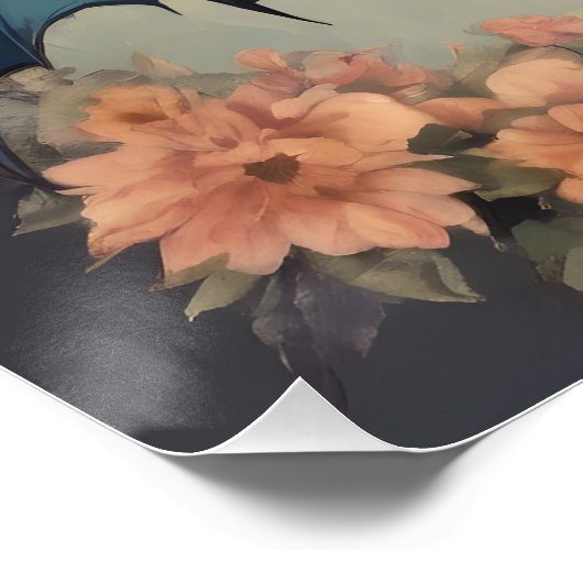 Ein Niedliches Halloween-Bat hb5-Glossarposter Poster (Ecke)