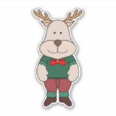 Ein niedliches Hirsch Aufkleber (Vorderseite)