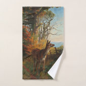 Ein Niedliches Hirsch im Wald Badhandtuch Set (Handtuch)