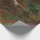 Ein Niedliches Hirsch im Wald Geschenkpapier (Ecke)