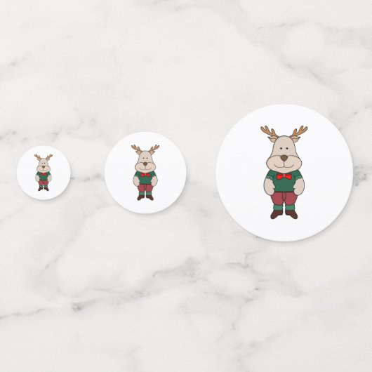 Ein niedliches Hirsch Konfetti (Rückseiten)