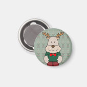 Ein niedliches Hirsch Magnet (Vorderseite/Rückseite)