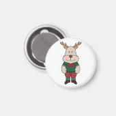 Ein niedliches Hirsch Magnet (Vorderseite/Rückseite)