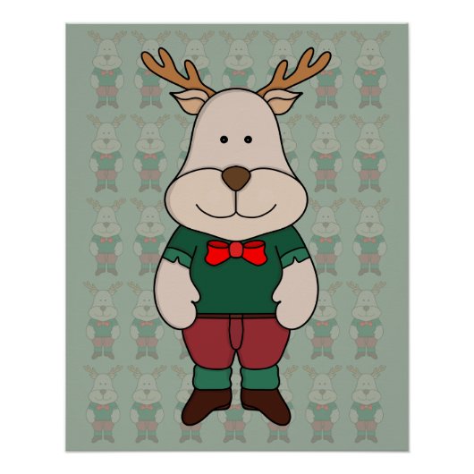Ein niedliches Hirsch Poster (Vorderseite)