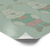 Ein niedliches Hirsch Poster (Ecke)