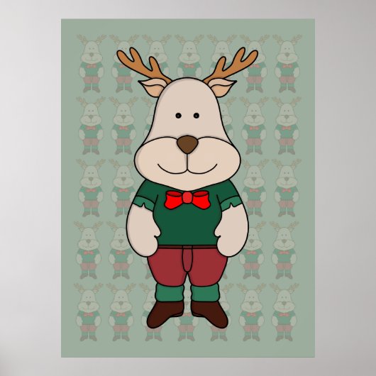 Ein niedliches Hirsch Poster (Vorne)
