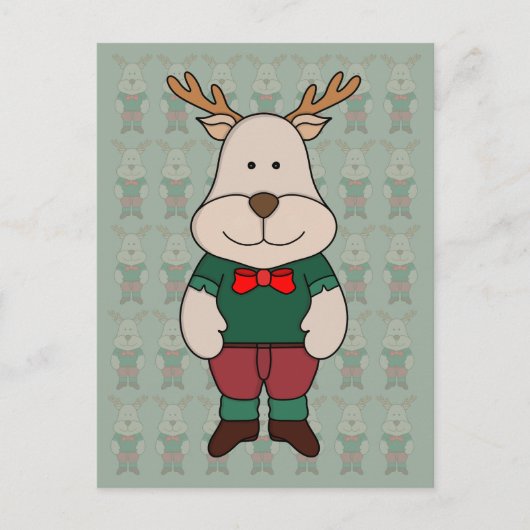 Ein niedliches Hirsch Postkarte (Vorderseite)