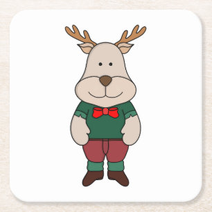 Ein niedliches Hirsch Rechteckiger Pappuntersetzer
