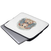 Ein niedliches Kaninchen Laptopschutzhülle (Vorne Knopf)