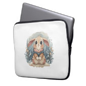Ein niedliches Kaninchen Laptopschutzhülle (Vorderseite Links)