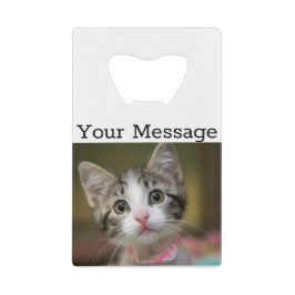 Ein niedliches Kätzchen mit grünen Augen Geldbeutel Flaschenöffner