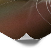 Ein niedliches Kätzchen mit grünen Augen Poster (Ecke)