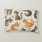 ein niedliches Katzenkissen Dekokissen (Rückseite)