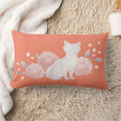 Ein niedliches Kissen mit Kater und Pfennig drucke (Decke)