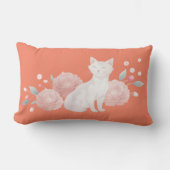 Ein niedliches Kissen mit Kater und Pfennig drucke (Vorderseite)