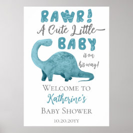 Ein Niedliches kleines Baby ist unterwegs mit eine Poster