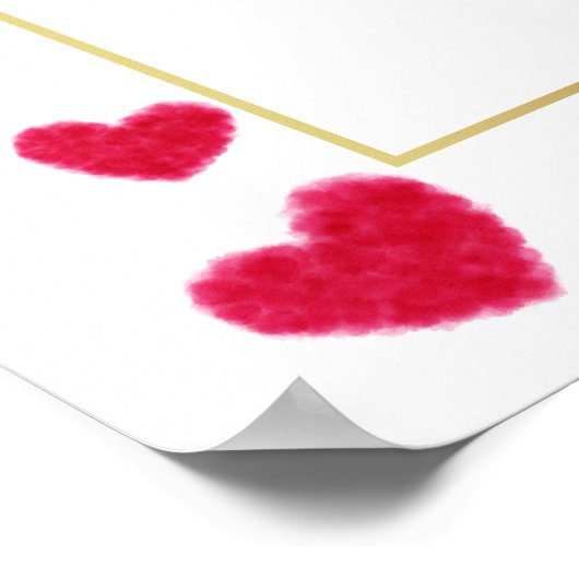 Ein Niedliches kleines Sweetheart Arch Baby-Duschb Poster (Ecke)