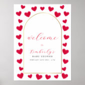 Ein Niedliches kleines Sweetheart Arch Baby-Duschb Poster (Vorne)