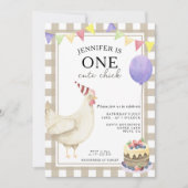 Ein Niedliches Küken-Geschlecht - Neutral erster G Einladung (Vorderseite)